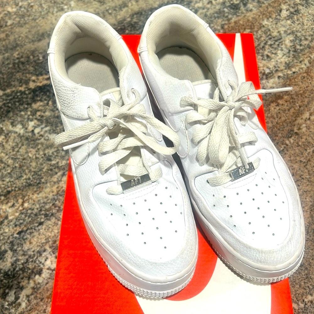 Lightly used Nike Air Force ones